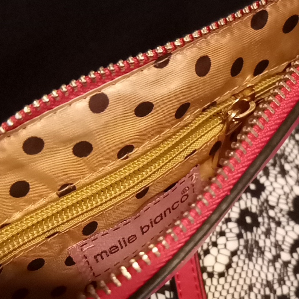 Melie Bianco Red Crossbody/Clutch Purse - Picture 3 of 5